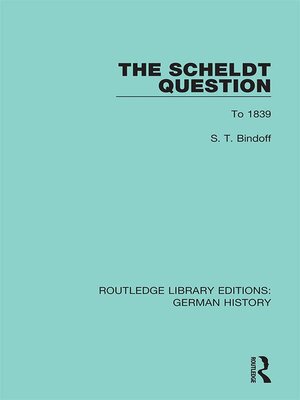 cover image of The Scheldt Question